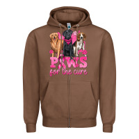Chestnut Paws For The Cure Zipper Hoodie - texasbilliewilder