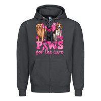 Smoke Paws For The Cure Zipper Hoodie - texasbilliewilder