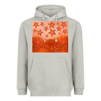 Moon Dust orange glitter star Heavyweight Hoodie - JahusDesignShop