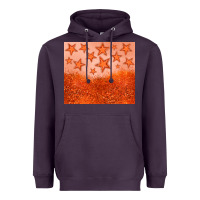 Plum orange glitter star Heavyweight Hoodie - JahusDesignShop