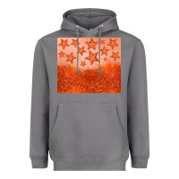 Storm orange glitter star Heavyweight Hoodie - JahusDesignShop