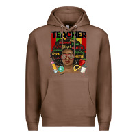 Chestnut black woman teacher Premium Hoodie - MaliasSmallBusiness