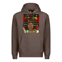 Coffee black woman teacher Premium Hoodie - MaliasSmallBusiness