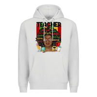 Dove Grey black woman teacher Premium Hoodie - MaliasSmallBusiness