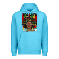 Black Woman Teacher Premium Hoodie | Teevron