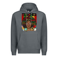 Rock black woman teacher Premium Hoodie - MaliasSmallBusiness