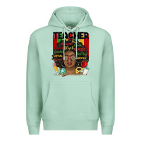 Seafoam black woman teacher Premium Hoodie - MaliasSmallBusiness