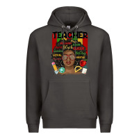 Smoke black woman teacher Premium Hoodie - MaliasSmallBusiness