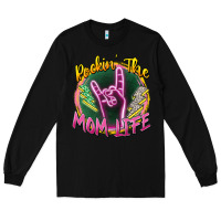 Black rockin' the mom life Long Sleeve Tee - Zillion Design Studio