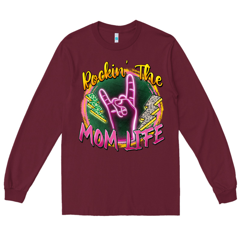 Rockin' The Mom Life Long Sleeve Tee by Zillion Design Studio | Teevron