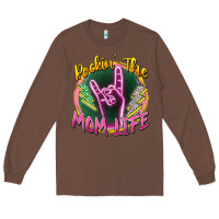 Chestnut rockin' the mom life Long Sleeve Tee - Zillion Design Studio