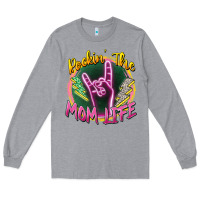 Heather Grey rockin' the mom life Long Sleeve Tee - Zillion Design Studio