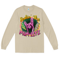 Mushroom rockin' the mom life Long Sleeve Tee - Zillion Design Studio