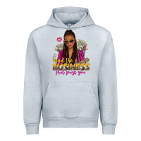 Heather Grey mind the business that pays you afro woman Urban Hoodie - NancyCooperArtShop