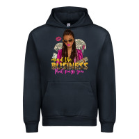 Navy mind the business that pays you afro woman Urban Hoodie - NancyCooperArtShop