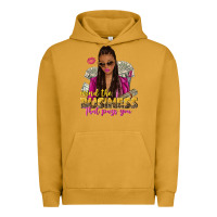 Pigment Peanut Butter mind the business that pays you afro woman Urban Hoodie - NancyCooperArtShop
