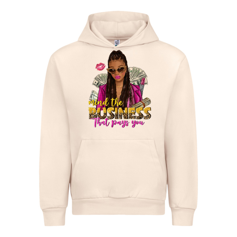 Mind The Business That Pays You Afro Woman Urban Hoodie by NancyCooperArtShop | Teevron