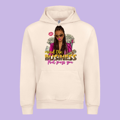 Mind The Business That Pays You Afro Woman Urban Hoodie Designed By Nancycooperartshop
