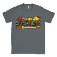 Charcoal Heather sister softball Classic Tee - Zillion Design Studio
