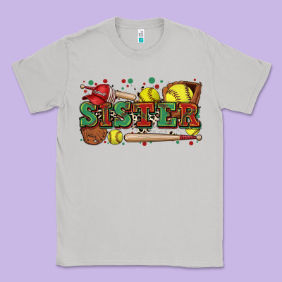 Sister Softball Classic Tee Designed By Zillion Design Studio