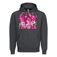 Smoke My Mom Is a Fighter with Ribbon Zipper Hoodie - texasbilliewilder
