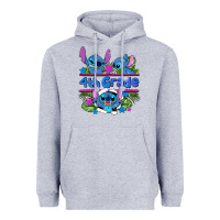 Heather Grey preview flower stitch 4 th grade Heavyweight Hoodie - AdoDesignShop