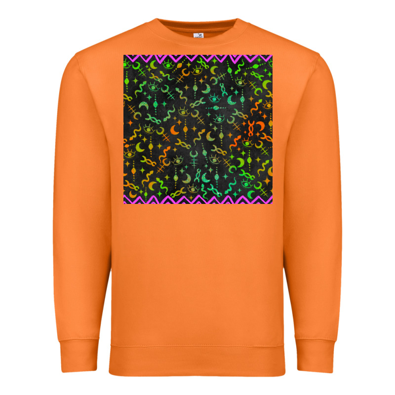 Halloween Witch Symbols Seamless Pattern Premium Sweatshirt by BundleAndBundleShop | Teevron