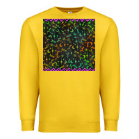 Lemon halloween witch symbols seamless pattern Premium Sweatshirt - BundleAndBundleShop
