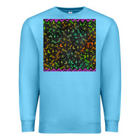 Ocean Blue halloween witch symbols seamless pattern Premium Sweatshirt - BundleAndBundleShop