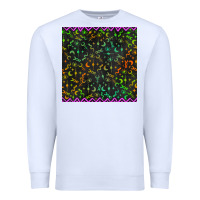 White halloween witch symbols seamless pattern Premium Sweatshirt - BundleAndBundleShop