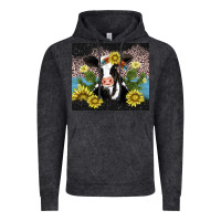 Vintage Black cow cactus and sunflower Vintage Hoodie - AdoDesignShop