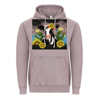 Vintage Zinc cow cactus and sunflower Vintage Hoodie - AdoDesignShop