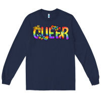 Navy queer pride lgbtq Long Sleeve Tee - texasbilliewilder