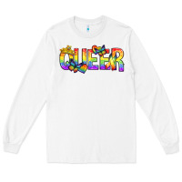 White queer pride lgbtq Long Sleeve Tee - texasbilliewilder