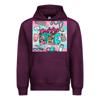Mauve Wine nurse life Urban Hoodie - NancyCooperArtShop