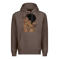 Coffee black woman praying Premium Hoodie - MaliasSmallBusiness