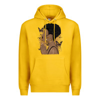 Lemon black woman praying Premium Hoodie - MaliasSmallBusiness