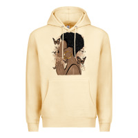 Pina Colada black woman praying Premium Hoodie - MaliasSmallBusiness