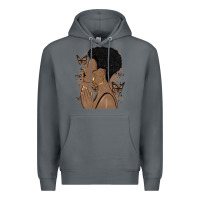 Rock black woman praying Premium Hoodie - MaliasSmallBusiness