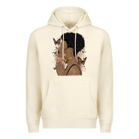 Black Woman Praying Premium Hoodie | Teevron