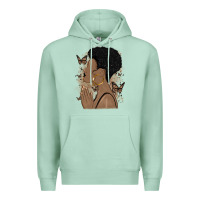Seafoam black woman praying Premium Hoodie - MaliasSmallBusiness