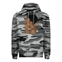 Slate Camo black woman praying Premium Hoodie - MaliasSmallBusiness