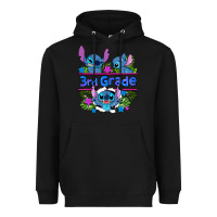 Black preview flower stitch 3rd grade Heavyweight Hoodie - AdoDesignShop