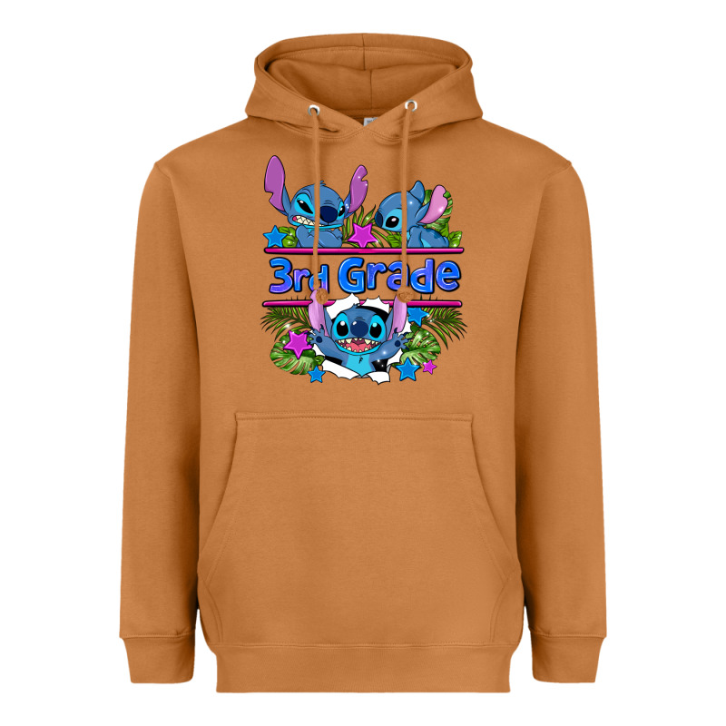 Preview Flower Stitch 3rd Grade Heavyweight Hoodie by AdoDesignShop | Teevron