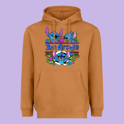 Preview Flower Stitch 3rd Grade Heavyweight Hoodie Designed By Adodesignshop
