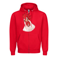 Red silly chicken head Zipper Hoodie - RanaPortraitStore