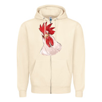 Sandshell silly chicken head Zipper Hoodie - RanaPortraitStore