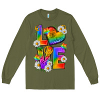 Army Green pride love Long Sleeve Tee - texasbilliewilder