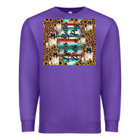 Purple life is better with a pug Premium Sweatshirt - JahusDesignShop