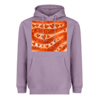 Lavender orange glitter heart Heavyweight Hoodie - JahusDesignShop